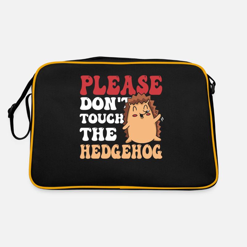 S’il vous plaît ne touchez pas le hérisson mignon animal de compagnie Sac Retro