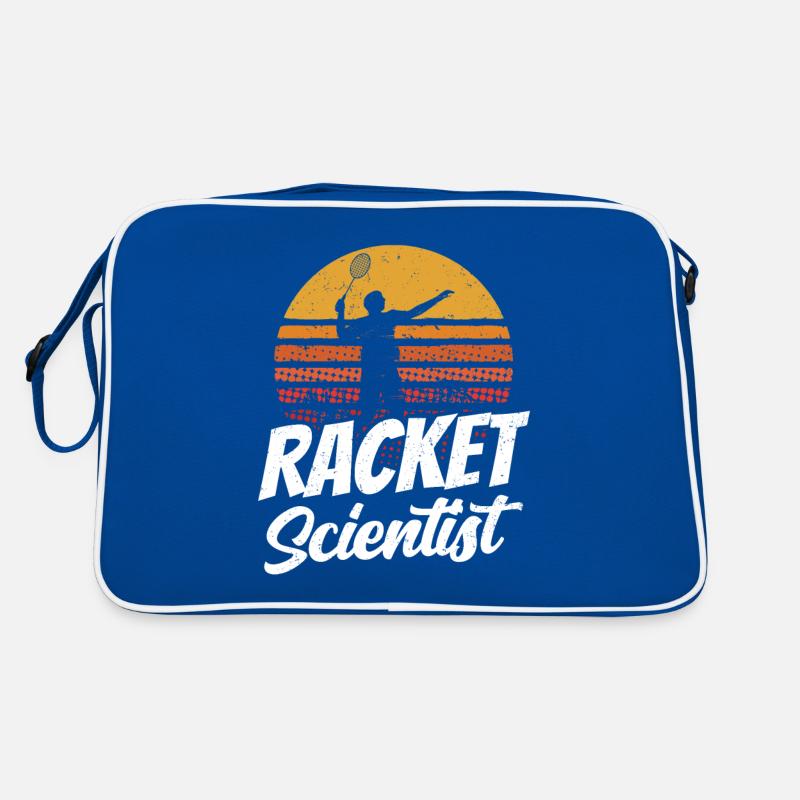 Schläger Wissenschaftler Racket Scientist Retro Tasche