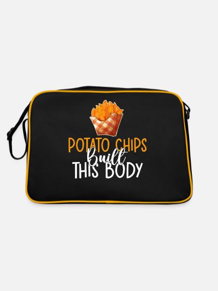 Potato Chips Gift - Retro Bag - black/gold - Back