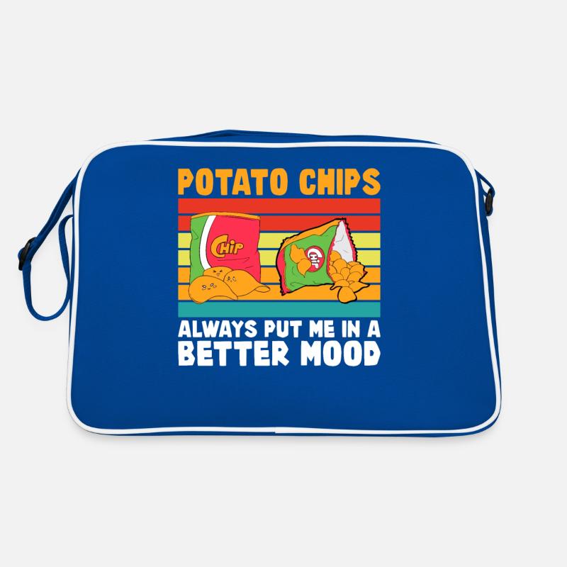 Kartoffelchips Geschenk Retro Tasche