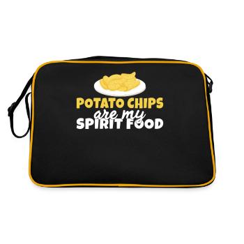 Potato Chips Gift - Retro Bag - black/gold - Back