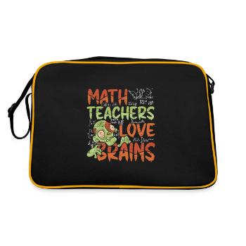Les professeurs de mathématiques adorent les cerveaux - Costume d’Halloween - Sac Retro - noir/or - Dos