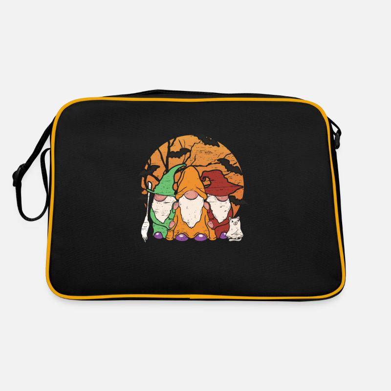 Scary Spooky Gnome Halloween Kostüm Gnomies Retro Tasche