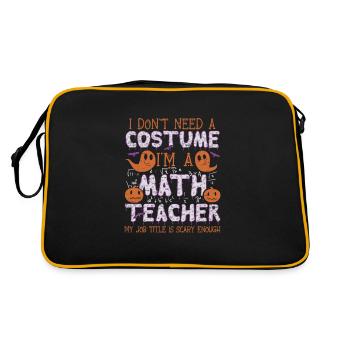 Les professeurs de mathématiques adorent les cerveaux - Costume d’Halloween - Sac Retro - noir/or - Dos