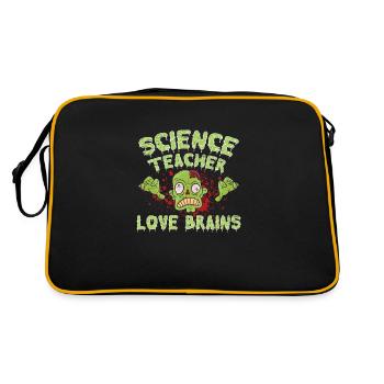 Les professeurs de sciences aiment les cerveaux - Sac Retro - noir/or - Dos