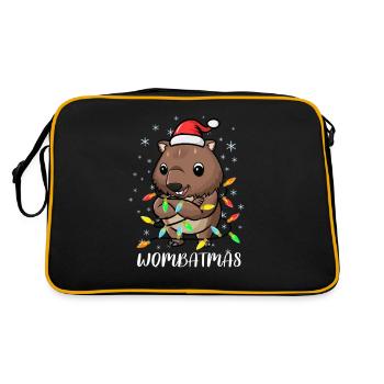 Wombat Wombats Plumbeutler Cadeau - Sac Retro - noir/or - Dos