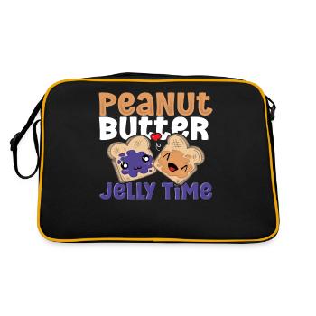 Peanut Butter Jelly Time PB & J Best Friends - Retro Bag - black/gold - Back