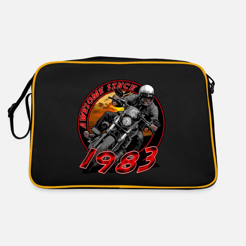 Awesome since 1983, Biker Geburtstag Retro Tasche