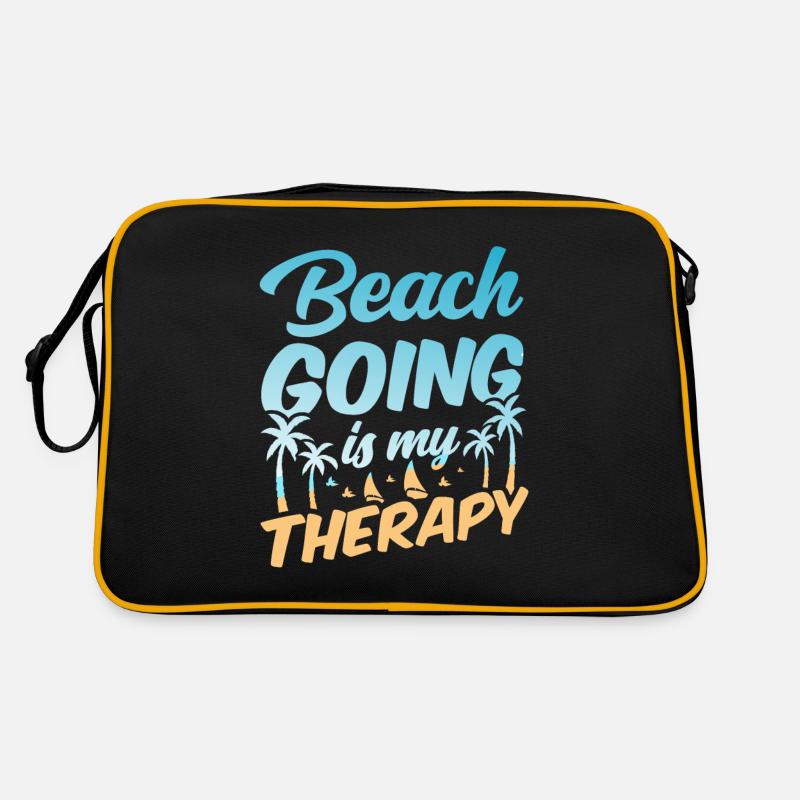Les vacances à la plage sont ma thérapie Plage de plage Sac Retro