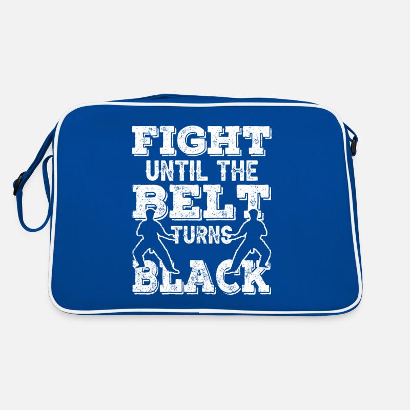 Kämpfen Bis Der Gürtel Schwarz Wird Schwarzgurt Retro Tasche