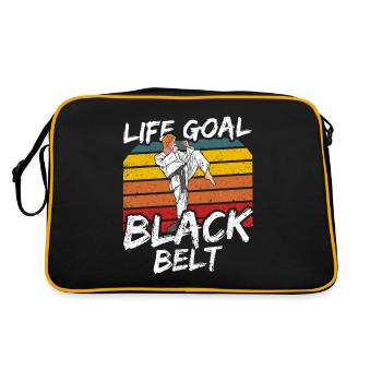 Life goal: Black belt Black belt MMA Gur - Retro Bag - black/gold - Back