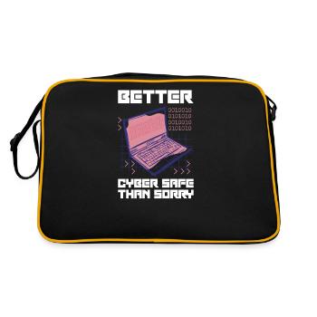 Hacker Programmer Developer Computer Science - Retro Bag - black/gold - Back