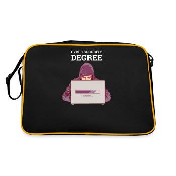 Hacker Programmer Developer Computer Science - Retro Bag - black/gold - Back