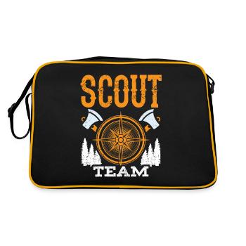 Camp de clan scout de l’équipe scoute - Sac Retro - noir/or - Dos