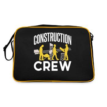 Équipe de construction Travailleurs de la construction Travail d’équipe Équipe de chantier - Sac Retro - noir/or - Dos
