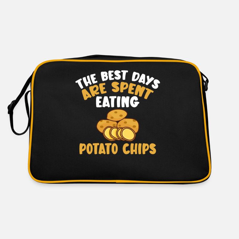 Kartoffelchips Geschenk Retro Tasche