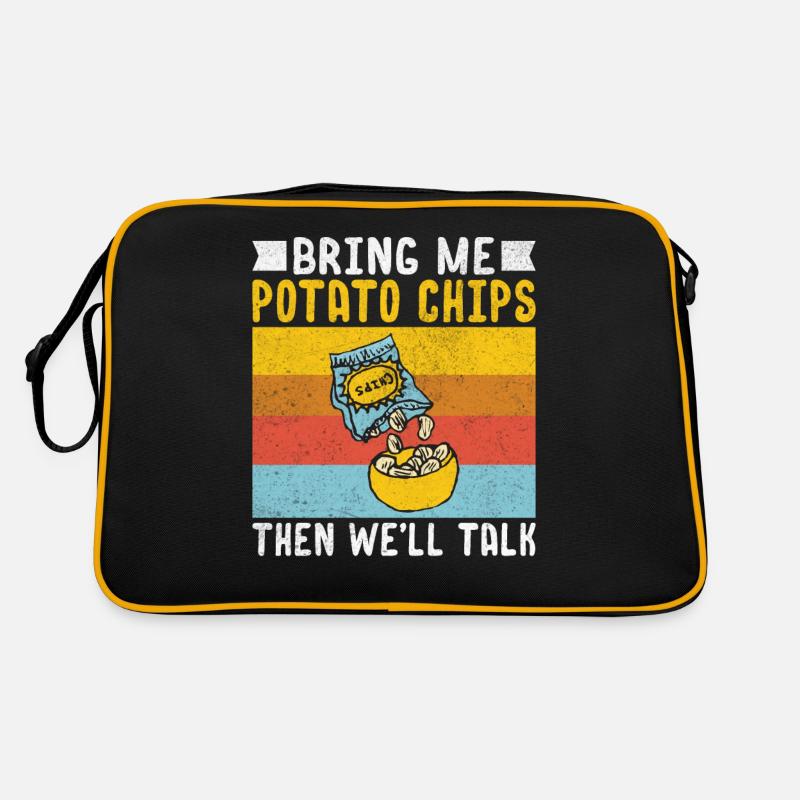 Potato Chips Gift - Retro Bag - black/gold