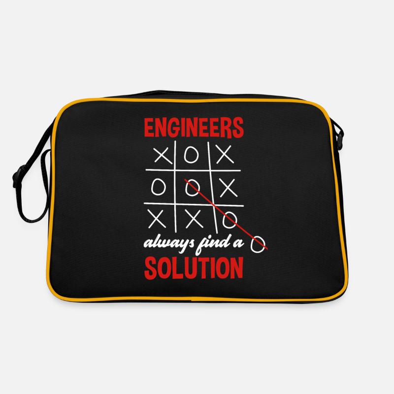 Engineer engineers always find a solution Retro Bag