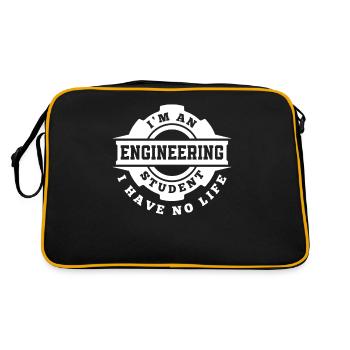 Engineering Student No Life - Retro Bag - black/gold - Back