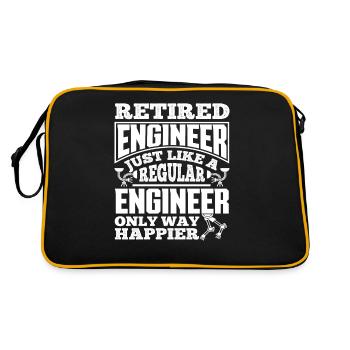 Pension d’ingénieur retraité - Sac Retro - noir/or - Dos