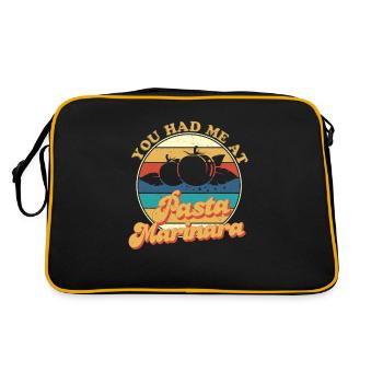 You Had Me At Vintage Retro Marinara Tomato Sauce - Retro Bag - black/gold - Back