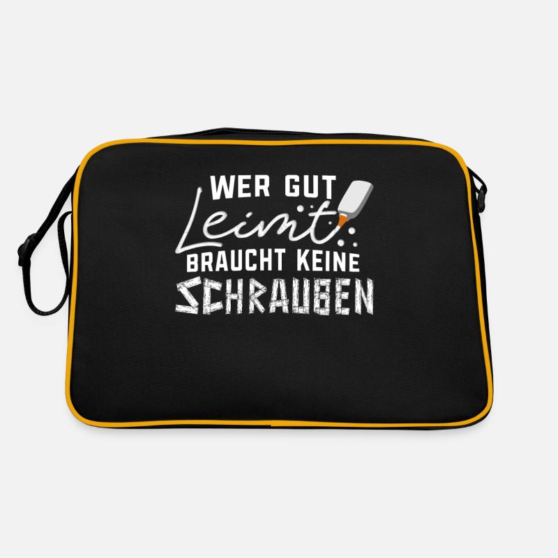 Handwerker Tischler Schreiner Gut Leimen Retro Tasche