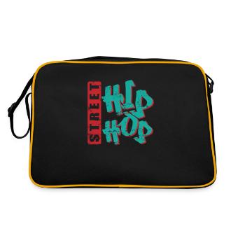 Street Hip Hop Musique Genre Rap Graffiti - Sac Retro - noir/or - Dos