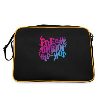 Fresh Urban Hip Hop Music Genre Rap - Sac Retro - noir/or - Dos
