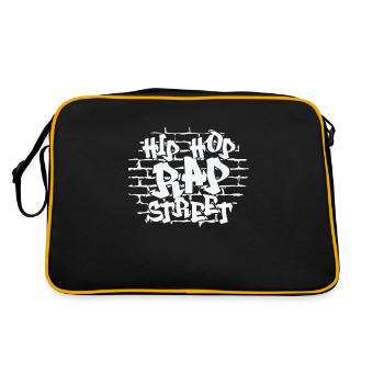 Hip Hop Rap Musique de rue Genre Rap - Sac Retro - noir/or - Dos