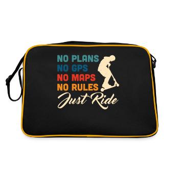 Scooter Scooter Scooter Cadeau - Sac Retro - noir/or - Dos