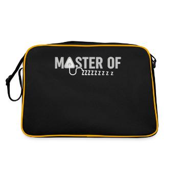 Master of Zzzzzzzzz - Funny Anesthesia - Retro Bag - black/gold - Back