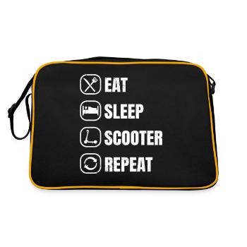 Scooter Scooter Scooter Cadeau - Sac Retro - noir/or - Dos