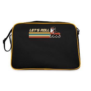 Inline Skating Inline Skating Gift - Retro Bag - black/gold - Back