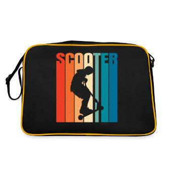 Scooter Scooter Scooter Cadeau - Sac Retro - noir/or - Dos