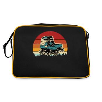 Inline Skating Inline Skating Gift - Retro Bag - black/gold - Back