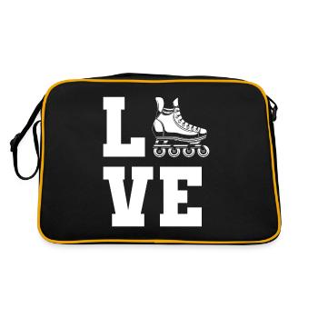 Inline Skating Inline Skating Gift - Retro Bag - black/gold - Back