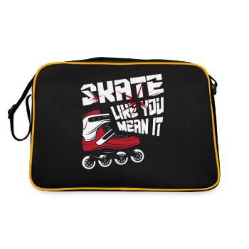 Inline Skating Inline Skating Gift - Retro Bag - black/gold - Back