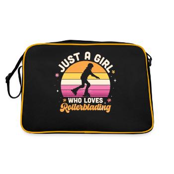 Inline Skating Inline Skating Gift - Retro Bag - black/gold - Back