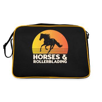 Inline Skating Inline Skating Gift - Retro Bag - black/gold - Back