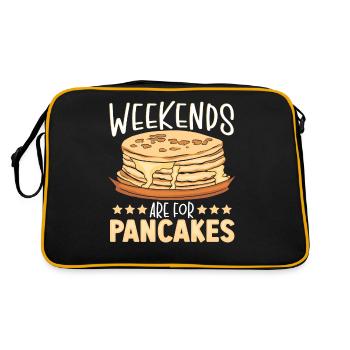 Les week-ends sont pour les crêpes Brunch aux crêpes - Sac Retro - noir/or - Dos
