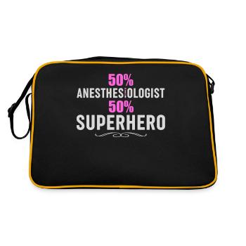 Infirmière en anesthésie - Anesthésie amusante - Sac Retro - noir/or - Dos