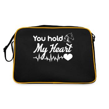 You hold my heart 1 - - Retro Bag - black/gold - Back