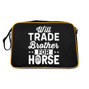 Swap Brother for Horse 1 - - Retro Bag - black/gold - Back