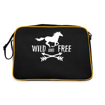 Wild and free 2 - - Retro Bag - black/gold - Back