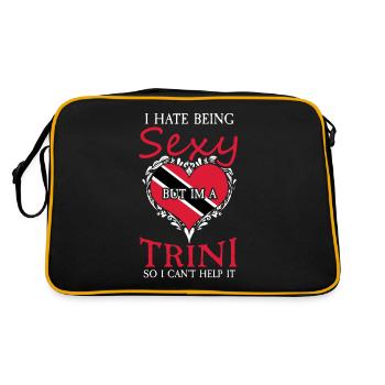 Sexy Trini Tobago Trinidad Drapeau Trinidad - Sac Retro - noir/or - Dos