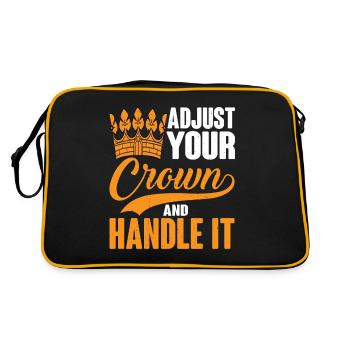 Ajustez votre couronne et manipulez-la 4 - Sac Retro - noir/or - Dos
