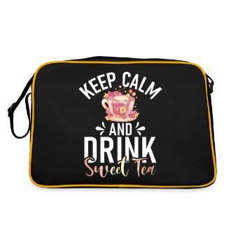 Sweet Tea Lover Gifts - Retro Bag - black/gold - Back