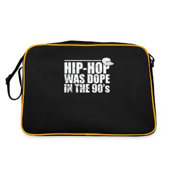 Hip-Hop was cool in the 90's music genre - Retro Bag - black/gold - Back