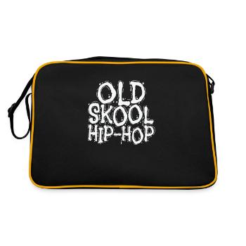 Old Skool Hip Hop Music Genre Rap - Sac Retro - noir/or - Dos