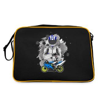 Moto Lifestyle / Moto / Moto motard - Sac Retro - noir/or - Dos